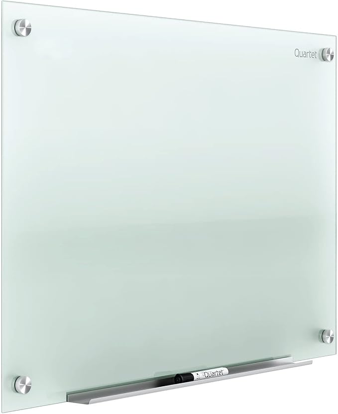 Quartet Whiteboard, Glass Dry Erase Board, Non-Magnetic, Infinity Frameless by Quartet