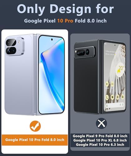 FNTCASE for Google Pixel 10 Pro Fold Case, Fit for Magsafe, Translucent - Image 2