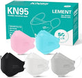 LEMENT KN95 Face Masks,50PCS Breathable Dust Safety Mask For Adult, 5 Color by Lement