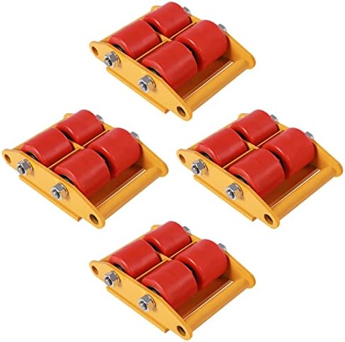4-Pack 6T Heavy Duty Machinery Mover Skates 360° Rotation - Image 3