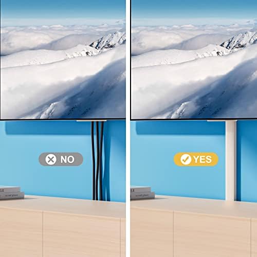 Yecaye TV Cord Hider, 42in Cord Cover Wall Mounted, W1.18in H0.6in, White - Image 2