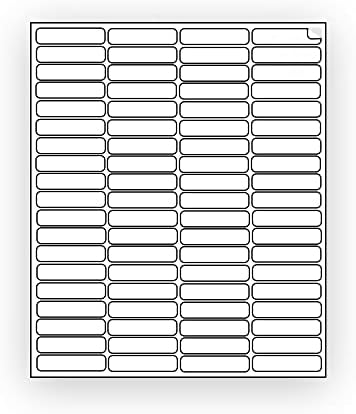 800 EcoSwift Shipping Labels 1 3/4 x 1/2 inches Mailing Address Return Inventory Blank White Self Adhesive for Laser Inkjet Printer 1.75 x 0.5 (Pack of 2) - Image 2