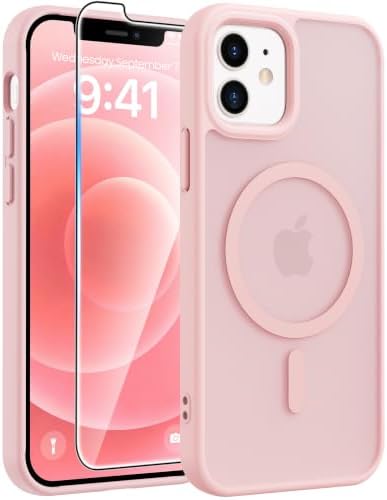 FNTCASE for iPhone 12/12 Pro Case, with Screen Protector, Fit for Magsafe by FNTCASE