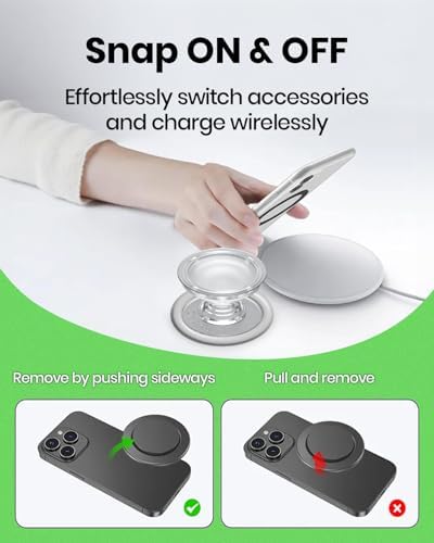 On The Grip Magnetic 3D Gummy Bear Style Expandable Collapsible Mobile Phone Grip Stand Holder for Smartphone Tablet Cell Phone Accessory (Flower) - Image 7