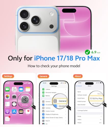 FNTCASE for iPhone 18 Pro Max Case/iPhone 17 Pro Max Case, Screen Protector - Image 2