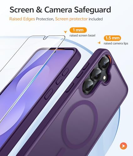 FNTCASE for Samsung Galaxy S25/S24 Plus Case, Fit Magsafe, Screen Protector - Image 4