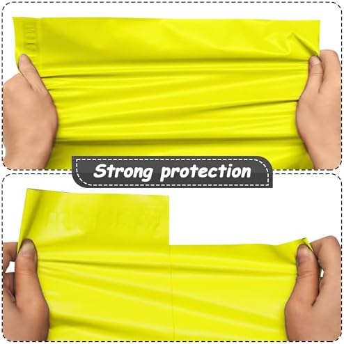 JinRuiKJ Poly Mailers 10x13 Inch, 200 Pcs Shipping Bags, Yellow - Image 4