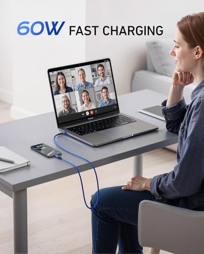 USB C to C Cable Fast Charging 6FT, 2Pack USB Type C Cable for Car Durable - Image 4