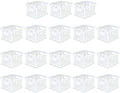 Sterilite Stackable Plastic Storage Crate Bin Organizer File Box with Handles for Home, Office, Dorm, Garage, or Utility Organization, White, 18-Pack by Sterilite