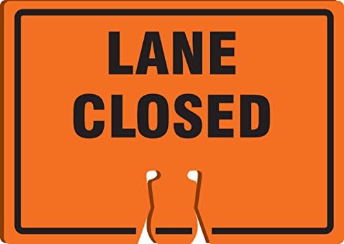 AccuformNMC "Lane Closed" Traffic Cone Top by Accuform