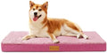 Patas Lague Orthopedic Medium Dog Bed Washable Pet Sofa Mat 30''X20'' Pink by PatasLague