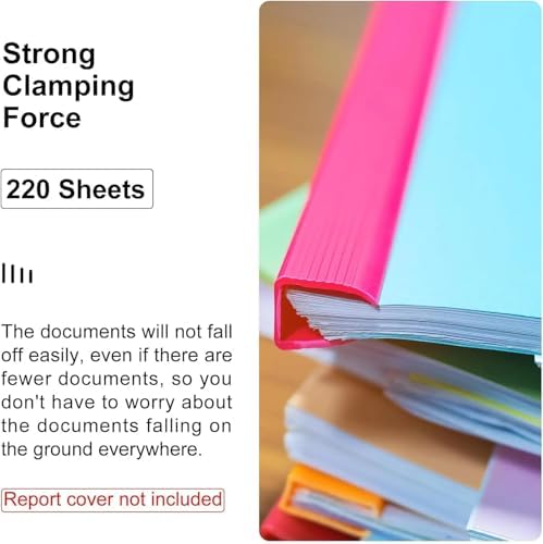 40 Pcs A4 Binding Bars 25mm Slide Grip Capacity Report Binder Presentation - Image 6