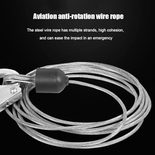 Retractable Fall Arrester Fall Protection System With Self Retracting Lifeline, Full Body Safety Belt, Anti-fall Lanyard, Personal Protective Equipment For Aerial Work And Engineering Protect ( Size : - Image 5