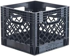 Hudson Exchange 13 x 13 x 11" (16 Quart, 4 Pack) Mesh Commercial Grade Milk Crate Handled Storage Container Tote, Black - Image 3