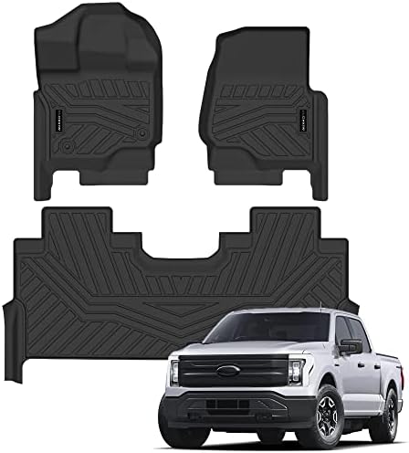 AUXKO All Weather Floor Mats for 2026-2015 Ford F150 & Lightning Supercrew by AUXKO