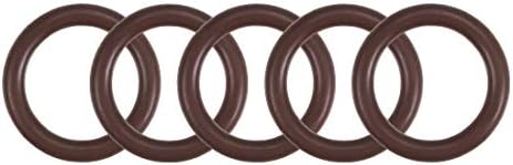 uxcell Fluorine Rubber O-Rings 22mm OD 16mm ID 3mm Width, Metric FKM Sealing Gasket, Pack of 5 by uxcell