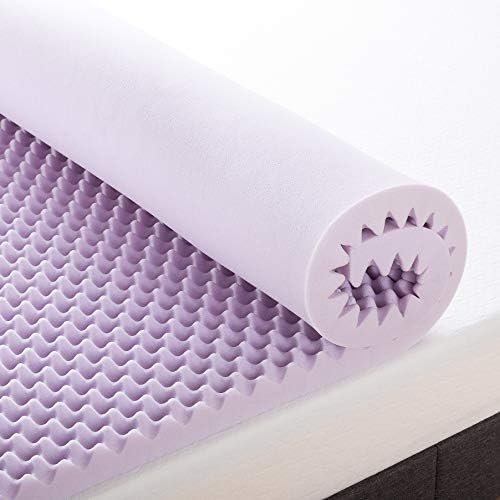 Best Price Mattress 2 Inch Egg Crate Memory Foam Mattress Topper with Soothing Lavender Infusion, CertiPUR-US Certified, Dorm Essentials, Full - Image 5