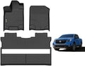 AIPOIL® Custom Fit TPE Floor Mats for 2017-2026 Honda Ridgeline Fits 1st & 2nd Row, All-Weather Protection Waterproof Non-Slip Stain-Resistant Durable TPE Liners with High Edge & Easy Installation by AIPOIL
