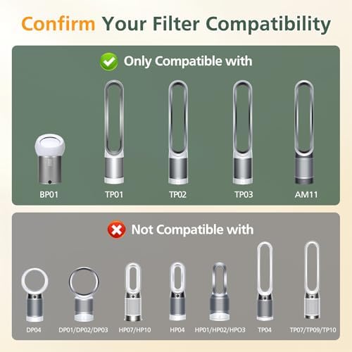 TP01 TP02 Filter Replacement Compatible with Dyson Pure Cool Link, 2 Pack - Image 7