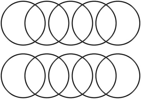 uxcell Nitrile Rubber O-Rings 125mm OD 118mm ID 3.5mm Width, Metric Sealing Gasket, Pack of 10 by uxcell