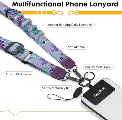 Icycay Phone Lanyard Crossbody Strap Neck Adjustable Teacher Women Axolotls - Image 3