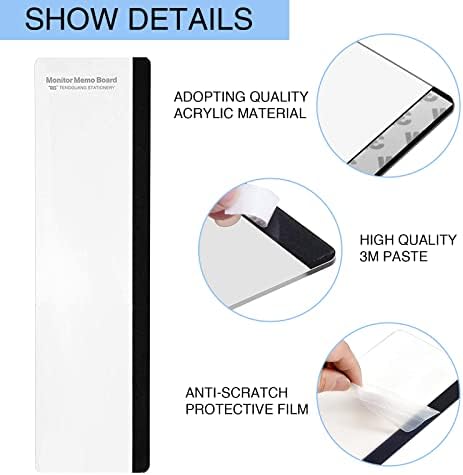 Office Desk Accessories Multifunction Computer Monitor Memo Board - Office Supplies for Women Men Computer Sticky Note Holder Home Decor - Image 3