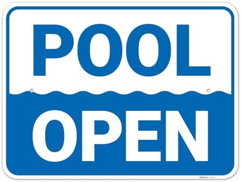 Pool Open Sign, by SigoSigns