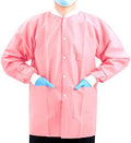 JMU 10-100 Pack Disposable Lab Coats, SMS Disposable Medical Jackets by JMU