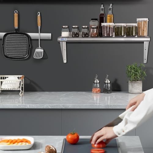 HARDURA Stainless Steel Shelf 14" x 48", 310lb Commercial - Image 5