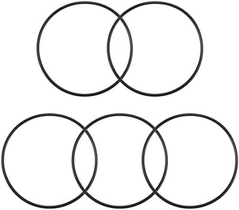 uxcell Nitrile Rubber O-Rings 87.8mm OD 82.5mm ID 2.65mm Width, Metric Nitrile Rubber Sealing Gasket, Pack of 5 by uxcell