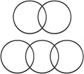 uxcell Nitrile Rubber O-Rings 87.8mm OD 82.5mm ID 2.65mm Width, Metric Nitrile Rubber Sealing Gasket, Pack of 5 by uxcell