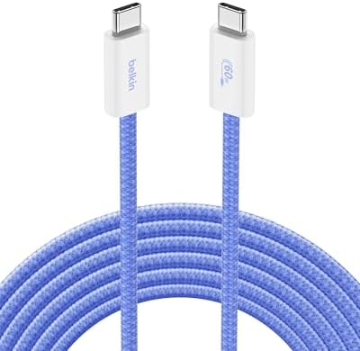 Belkin USB C to USB C 60W Braided Cable 9.9ft iPhone Charger Cord by Unknown