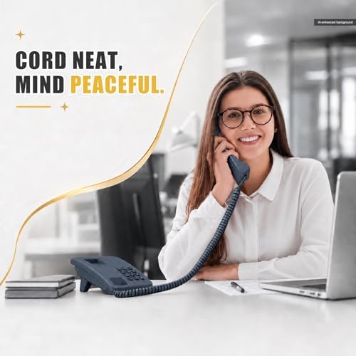 Comtrue Phone Cords for Landline, 2-Pack, Telephone Handset Cords - Image 6