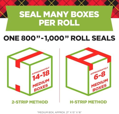 Scotch Sure Start Packing Tape Refill, 900 in x 900 in, 6 Rolls - Image 4