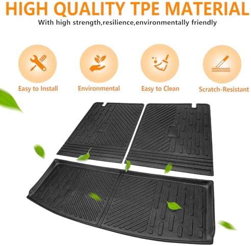 Cargo Mat Compatible with 2020-2025 Ford Explorer Cargo Liner Backrest Liner Seatback Protector for 2024 Ford Explorer Accessories(20-25 Explorer) - Image 5
