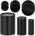 36 Pieces (2",1-3/8",1") Black Discbound Discs Plastic Binder Rings Expansion Discs Notebooks Planner Discs Binder Accessories Disc Binder System Book Binding Discs for Planner Scrapbooking (Black) by DOSTATNI