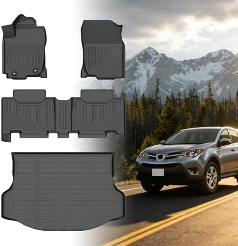 Floor Mats for Toyota RAV4 2013 2014 2015 2016 2017 2018, for RAV4 LE,XLE by Vehiwell