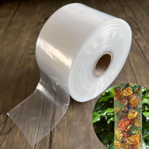 Flat Poly Tubing Roll 3.1 inches×410 Feet 2mil Food Grade LDPE Resin for Custom Length Packaging by CarbonFiberManufacturer