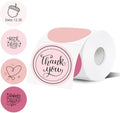 3 Inch Thermal Label,Pink Round Thermal Printer Label,Waterproof Thermal Stickers for DIY Logo Design,Name Tag,Thanks Card 300 Labels/Roll (Pink) by Unknown