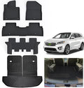 Floor Mats & Large Cargo Liners for 2016-2020 Kia Sorento 7 Seats with Backrest Protection-2 Row Bucket Seat, TPE All Weather Protection for Sorento Accessories by AltraVosAllWeatherCarMats