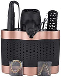 Minky Styling Dock - Silicone Mat Hair Tool Storage, Hair Dryer Holder Organiser - Rose Gold and Black by MinkyHomecare