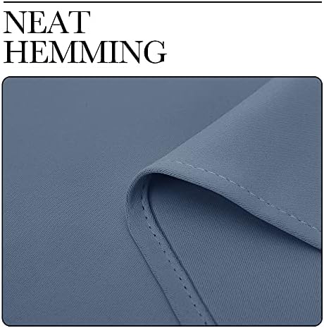 NICETOWN Verical Blinds for Living Room Bedroom Dining Sunroom Basement Wall Divider, Room Dividers Space Screens Partitions, Extra Large Blackout Curtain (1 Pack, 20ft Wide x 8ft Long, Stone Blue) - Image 7