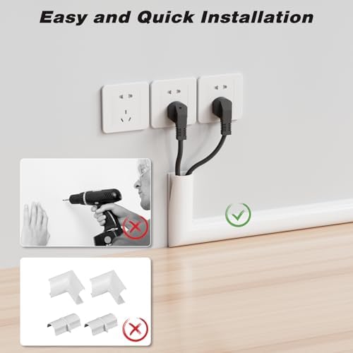 39" Silicone Cord Hider for Wall Mount TV,Large Self-Adhesive Cable Hider - Image 6