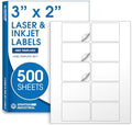 3" X 2" Matte White Printable Shipping Labels (500 Sheets, 5000 Stickers) by SpartanIndustrial