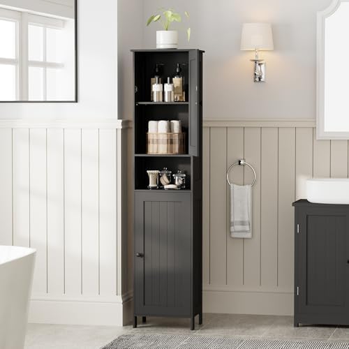 Homleke Tall Bathroom Storage Cabinet with 2 Doors, Slim Bathroom Cabinet - Image 2