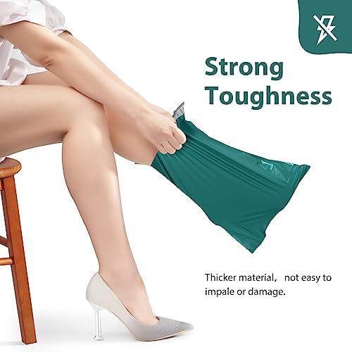 Fuxury 500 Pcs Poly Mailers 14.5x19", Bulk Shipping Bags for Clothing Green - Image 6
