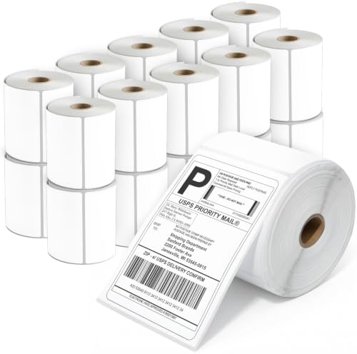 4" X 6" Direct Thermal Labels (5000 Count, 20 Rolls) - Printable by SpartanIndustrial