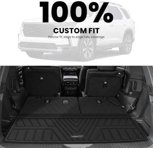 LASFIT All Weather Cargo Mats for Honda Pilot 2023-2026【Custom Fit】 - Image 3