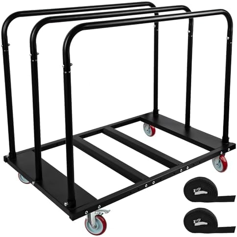 Folding Table Cart, Heavy Duty Drywall Dolly Cart 1800 LBS by Eastrexon