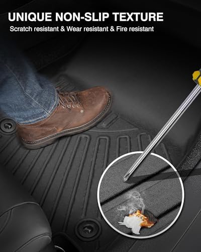 Powerty Floor Mats for 2023 2024 2025 2026 Mazda CX50 CX-50 All Weather 3D TPE Anti-Slip Car Liners for 1st & 2nd Row Accessories - Image 6
